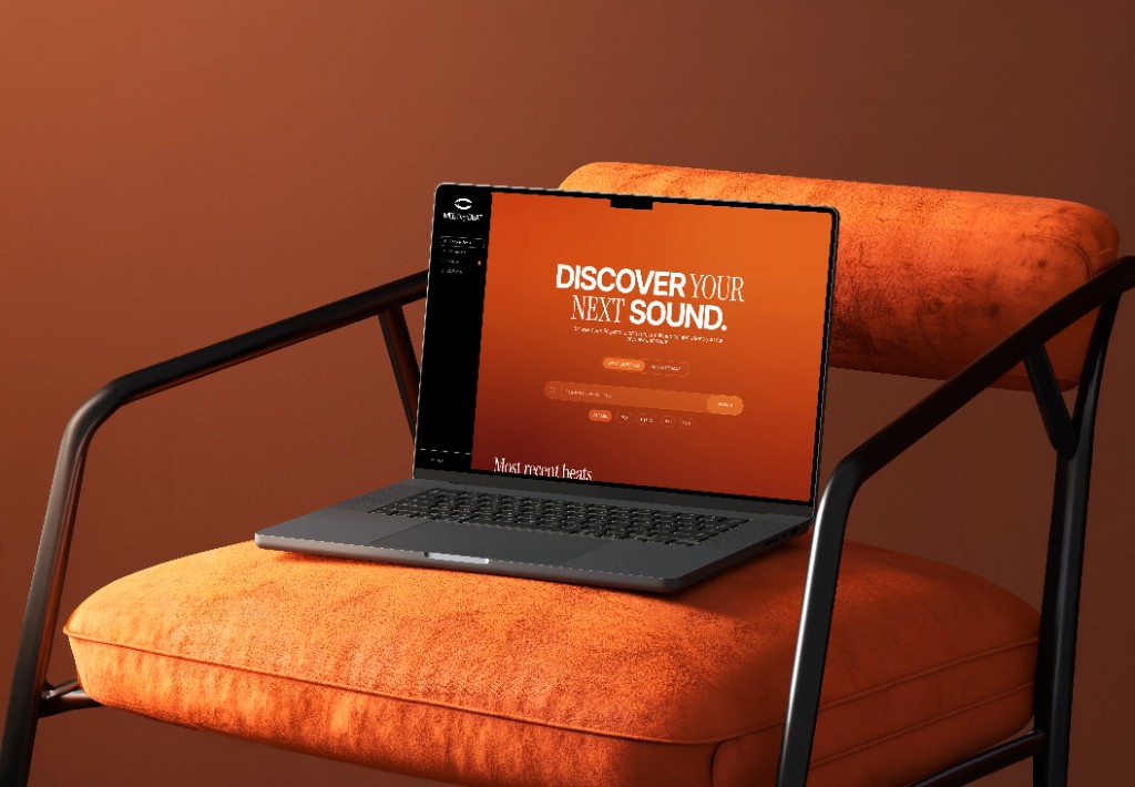 Meet my Beat Website Mockup